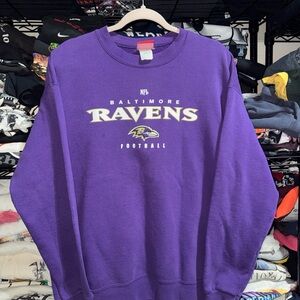 Vintage 90s NFL Baltimore Ravens Purple Crewneck Size Xl